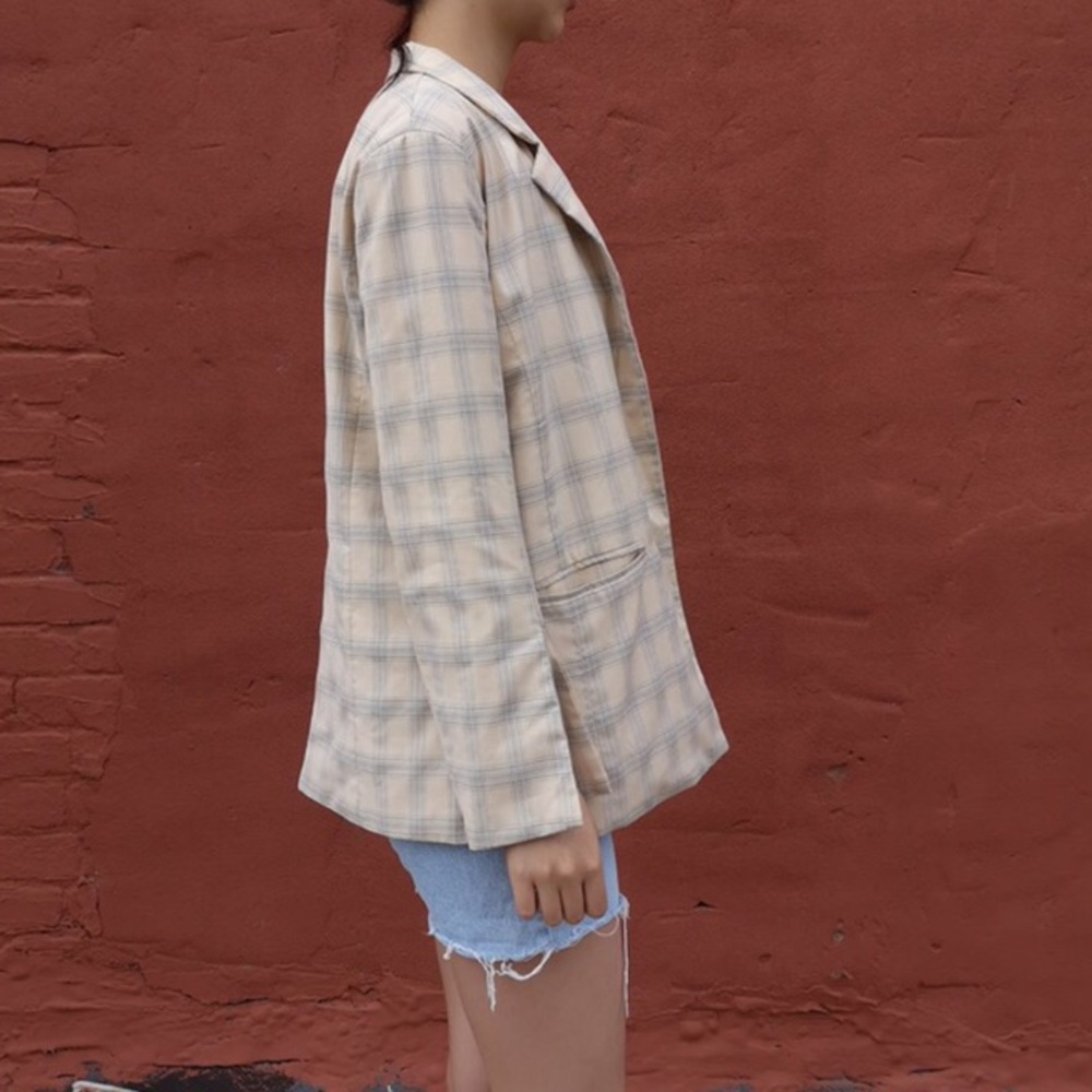 Checkered Blazer Jacket